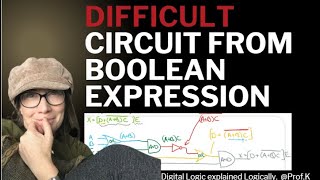 Drawing a Complicated Logic Circuit from Boolean Expression [upl. by Idihsar]