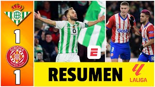 GIRONA no pudo sacar el triunfo ante REAL BETIS y cedió puntos en la cima al Real Madrid  La Liga [upl. by Olney]