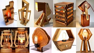 Easy Wooden Table Lamp Ideas  Lamp base Projects for beginner [upl. by Lodhia946]