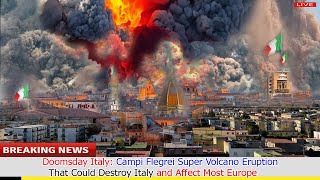 Italy Panic 1 hour before Campi Flegrei Super Volcano erupts as earth rises rumbling across land [upl. by Cad341]