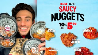 KFC New Saucy Nuggets amp Apple Pie Poppers Review kfc fastfood FastFoodReview foodreview mukbang [upl. by Leonora]