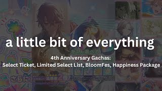 Project Sekai JP  4th Anniversary Gacha Pulls Select Limited Select BloomFes Happiness Package [upl. by Hannie]