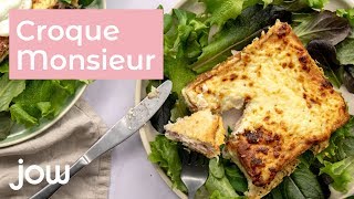 Recette de Croquemonsieur au four [upl. by Uyr]