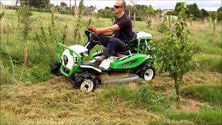 CampO Demo Etesia Attila 98x RideOn Brushcutter [upl. by Sanez]