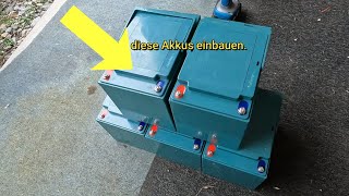 Elektro Kabinenroller Umbau auf größere Reichweite von 45Ah auf 58Ah Akkus httpsebayusYh7mdI [upl. by Aralomo]