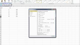 Lineær regression med Excel [upl. by Ecahc]