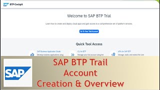 SAP BTP Account Creation amp Cockpit Tour [upl. by Rotow]