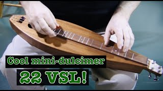 Travel Dulcimer  Custom FolkRoots 22quot VSL  Folkcraft® Instruments [upl. by Marshal637]