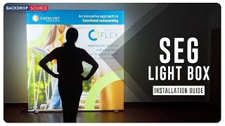 SEG LED Light Box Fabric Display  Installation Guide lightbox [upl. by Eledoya]