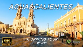 Aguascalientes 4K  Conduciendo al amanecer por el centro  🚗 Driving Tour [upl. by Akieluz]