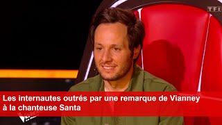 Les internautes outrés par une remarque de Vianney à la chanteuse Santa [upl. by Geibel]