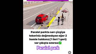 Paralel Park Nasıl Yapılır direksiyondersi direksiyonhocası keşfetedüş ehliyet [upl. by Bertine]