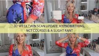 32 week twin scan update hynobirthing NCT amp a little rant [upl. by Ennazzus953]