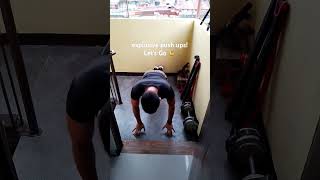 Explosive pushups to Challenge yourself do this workout 💪 to gain more strength👍😊 🙏 [upl. by Orion]