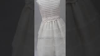 Moderno vestido de comunion con jaretas [upl. by Irac]