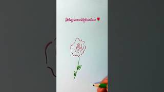 Glowing rose in the making 🌹✨ artshorts GlowyRose GlowEffect RoseArt ShortsArt SketchToGlow [upl. by Wendin]