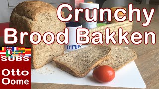 Brood Bakken met broodbakmachine Lekker Crunchy [upl. by Ecirtak]