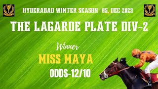 THE LAGARDE PLATE DIV 2 Winner MISS MAYA [upl. by Magdalene]