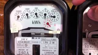 Sangamo Weston S2007 kWh meter [upl. by Yrtua890]