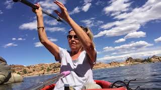 Kayaking Arizona Watson Lake Prescott AZ [upl. by Kinsler666]