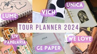 TOUR PLANNER 2024 We Love Planner  Liv Papelaria  My Planner Lume  Vich  Ge Paper Qual comprar [upl. by Orenid475]