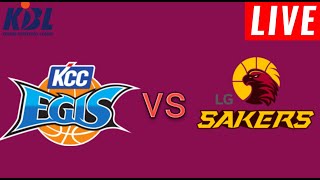 KCC Egis vs LG Sakers Live Score Basketball l South Korea KBL Cup 2024 [upl. by Nnednarb]