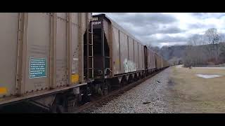 E40708 at Bariat Straight near Dungannon Virginia on the Clinchfield January 13 2024 [upl. by Ahk849]