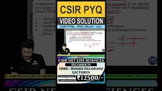 CSIRNET LIFE SCIENCES  PYQ 2024 July  VIDEO SOLUTION  previousyearquestions csirnet [upl. by Akiner]