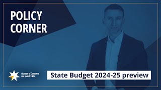 Policy Corner  Chief Economist Aaron Morey previews State Budget 202425 [upl. by Nasus738]