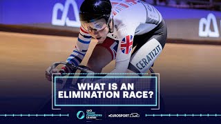 What is an Elimination Race  2021 UCI Track Champions League  Eurosport [upl. by Ivo]