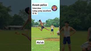 Long jump abUB 17ft assampolice longjump practice interview assamese [upl. by Isoais698]