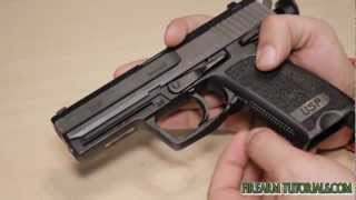 HK USP extended magazine release install [upl. by Ybrik]