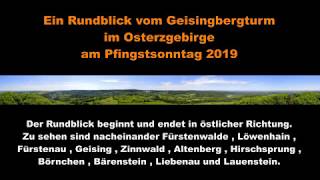 Ein Rundblick vom Geisingbergturm 2019 [upl. by Winton]