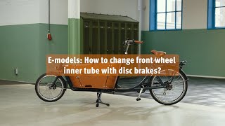 Emodels How to change the front wheel inner tube with disc brakes [upl. by Yetty968]