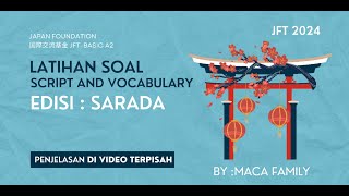 LATIHAN SOAL SCRIP AND VOCABULARY PART 1 sarada [upl. by Portingale475]