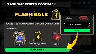 FLASHSALE IS COMING BACK TO FC MOBILE 😱🤩 CONFIRMED ✅ NEW REDEEM CODE REVEALED BY EA 🤐🤫 REDEEM ASAP [upl. by Pinter]