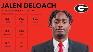 Jalen DeLoach  Georgia  202324 Transfer Portal Highlights [upl. by Kusin]