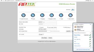 Hướng Dẫn Cài Đặt Aptek WIFI N302 ROUTER 2018 [upl. by Adnamma]
