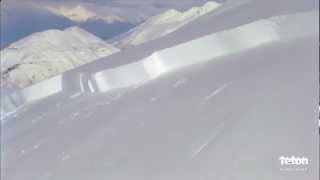 Skier Triggers Giant Avalanche [upl. by Neal]