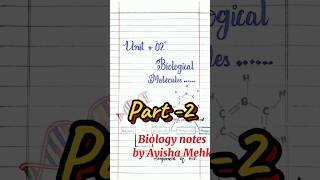 Biological molecules Important of waterclass 11biology [upl. by Cully]