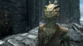 I have to assume that all Argonians do this  Skyrim Gameplay Highlights shorts [upl. by Norramic]