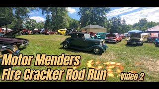 Motor Menders Fire Cracker Rod Run 2024 car show 2 motormenders mustangsociety [upl. by Yatnod]