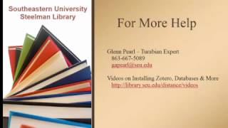 2016 Turabian Zotero Word [upl. by Pressey]