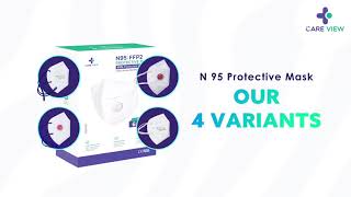 4 variants of Care View N95 Protective Mask  Care View [upl. by Elah]