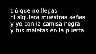 Juanes La Camisa Negra Lyrics wmv [upl. by Latif813]