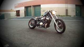 Honda Shadow Bobber Build Exhaust  Boot Burners  TJ Brutal Customs [upl. by Brendon]