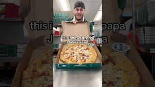 Is this The VIRAL Papa Johns Pizza wow viral youtubeshorts shorts better pizza food fyp [upl. by Verner]