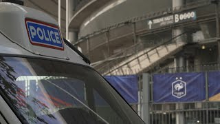 Football tight security at Stade de France before France v Israel  AFP [upl. by Assiren]