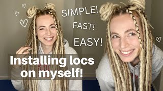 How to install DE Dreadlock Extensions the EASY way [upl. by Acemat]