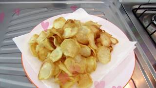 BATATA Chips em 3 MINUTOS quotMUITO FÁCIL RÁPIDO e DELICIOSAquot [upl. by Ellerey]